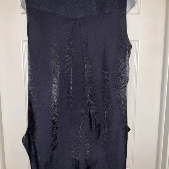 Calvin Klein Women’s Sleeveless Shimmer Button Down Top Size S - Picture 2 of 8